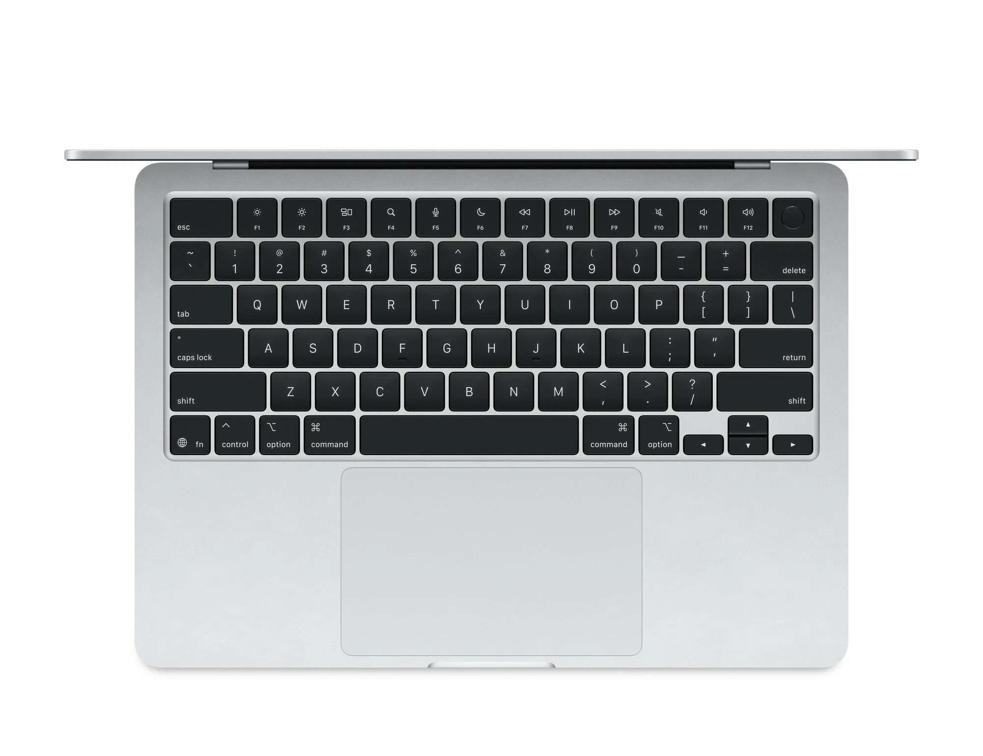 13.6" Ноутбук Apple MacBook Air 13 M4 (2025) 24 GB RAM/512 GB SSD, 10 CPU/10 GPU, Silver, английская клавиатура