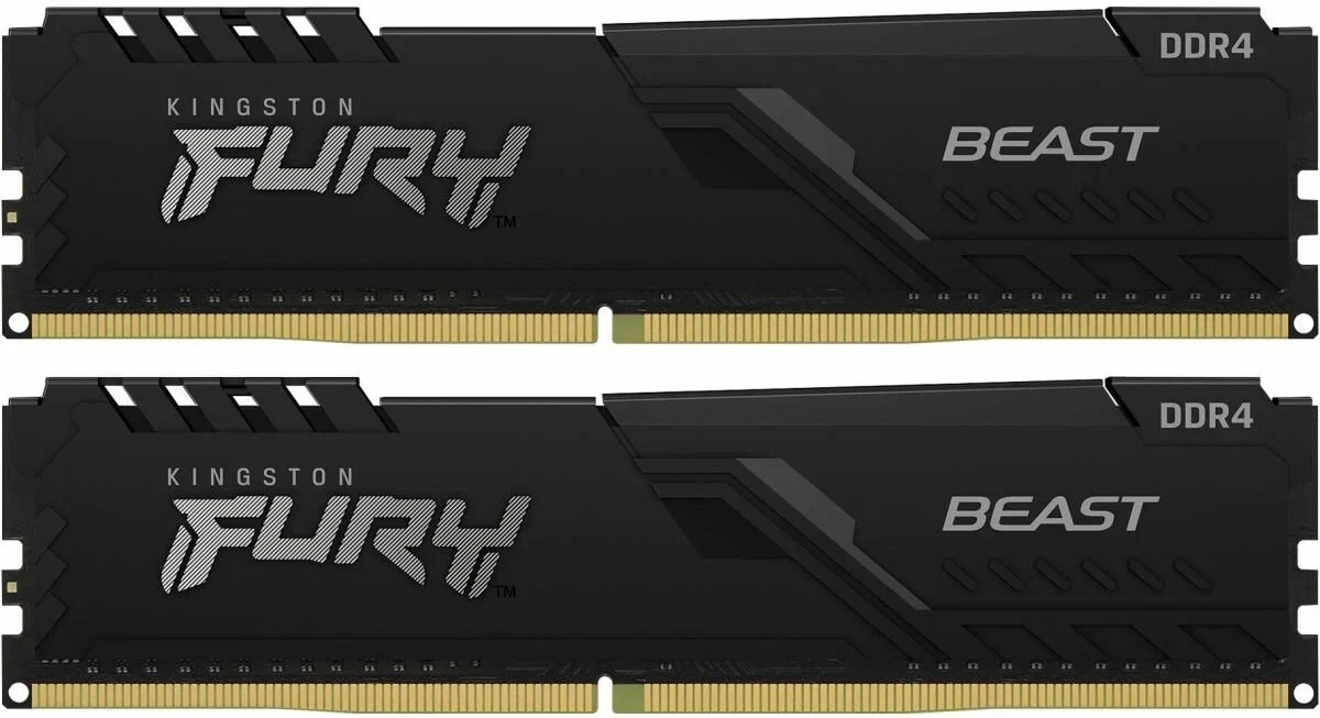 Оперативная память Kingston Fury Beast 32 GB (2x16 GB) DDR4 3200 MHz (KF432C16BB1K2/32)