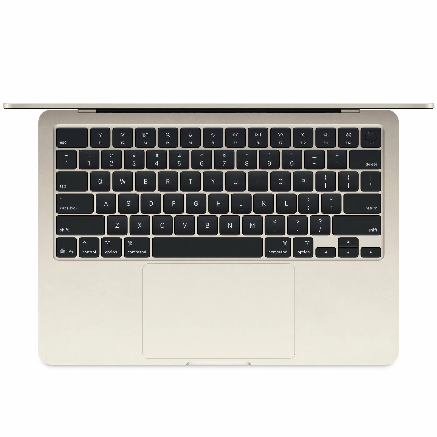 13.6" Ноутбук Apple MacBook Air 13 M4 (2025) 24 GB RAM/512 GB SSD, 10 CPU/10 GPU, Starlight, английская клавиатура