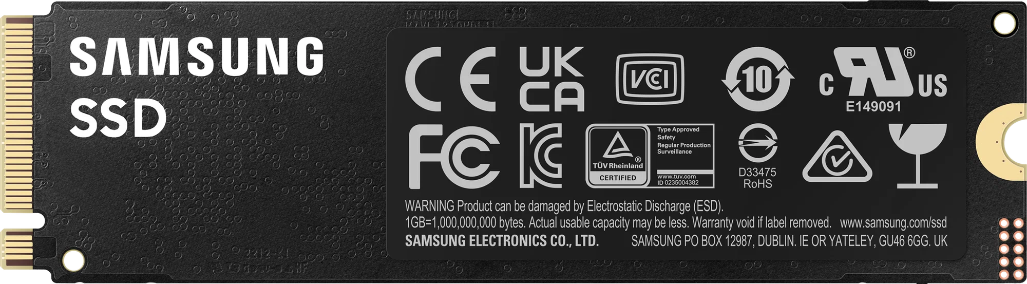 Внутренний накопитель SSD Samsung 990 Pro 1 TB M.2 (MZ-V9P1T0BW)