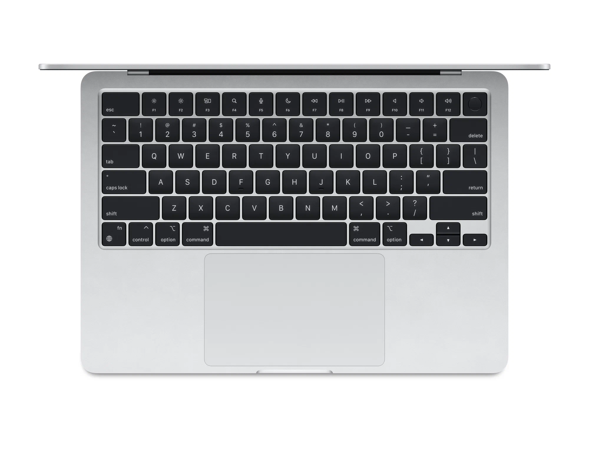 13.6" Ноутбук Apple MacBook Air 13 M3 (2024), 8 GB RAM/256 GB SSD, 8 CPU/8 GPU, Silver, английская клавиатура