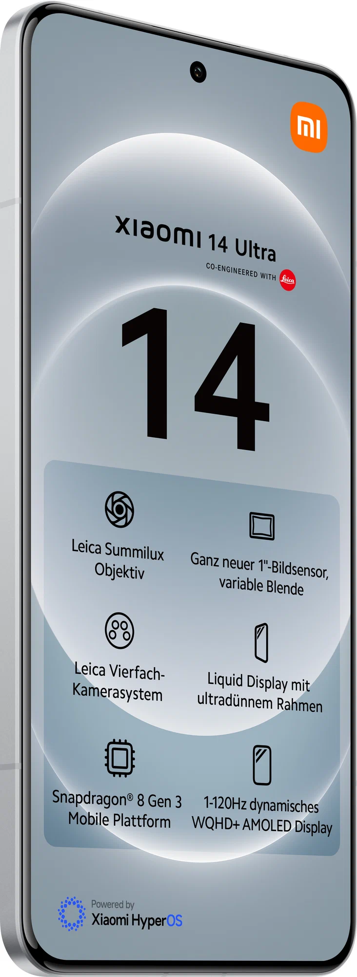 Смартфон Xiaomi 14 Ultra 12/256 GB, Dual nano SIM, White