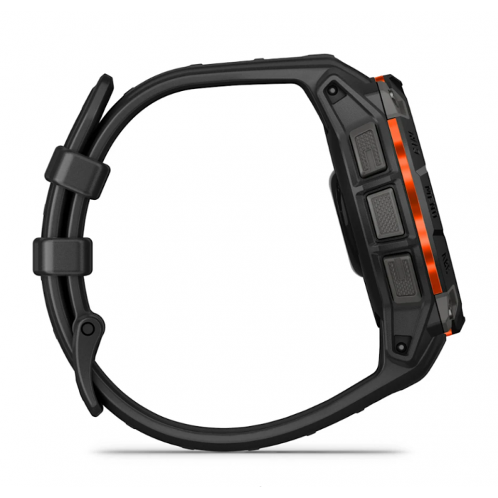 Умные смарт-часы Garmin Instinct 3 Solar, 45 mm, GPS, Black with Charcoal Band