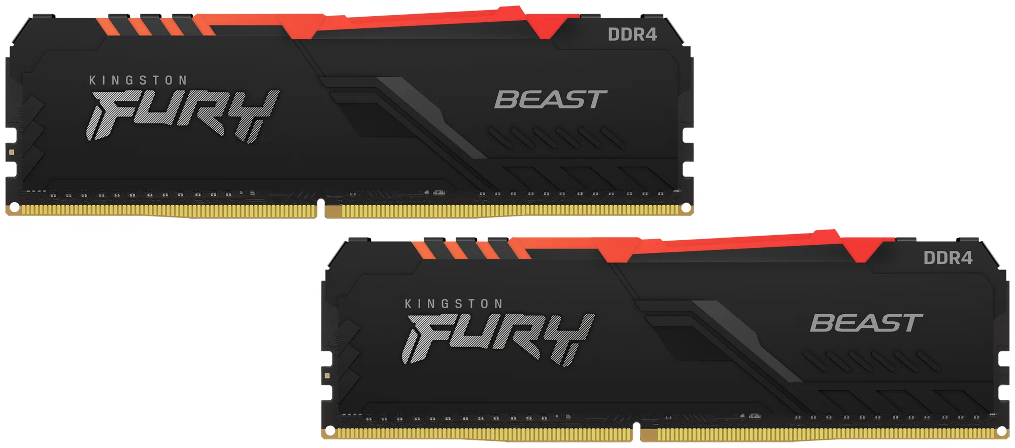 Оперативная память Kingston Fury Beast 32 GB (2x16 GB) DDR4 3600 MHz RGB (KF436C18BBAK2/32)