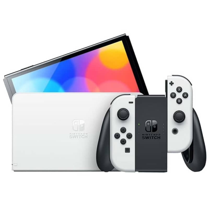 Игровая приставка Nintendo Switch OLED NEON White