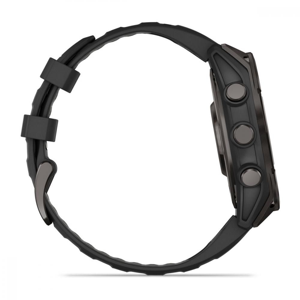 Умные смарт-часы Garmin Fenix 8, 47 mm, NFC, GPS, Slate Gray/Black Silicone Band