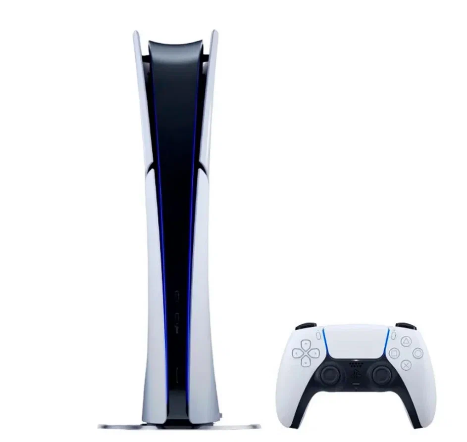 Игровая приставка Sony PlayStation 5 Slim Digital Edition, без дисковода, 1000 GB SSD, 2 геймпада