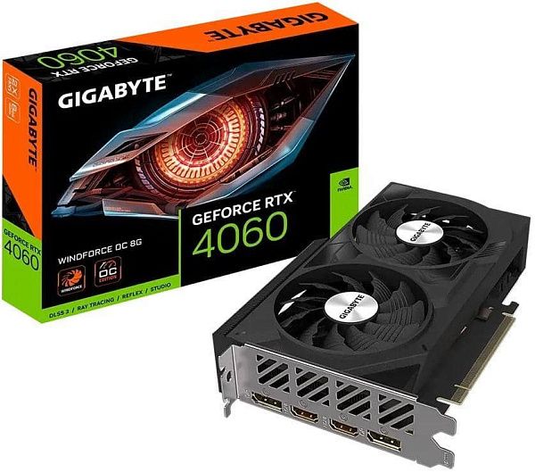 Видеокарта Gigabyte GeForce RTX 4060 Windforce OC 8GB