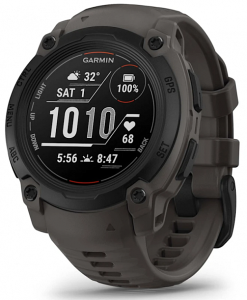 Умные смарт-часы Garmin Instinct E , 40 mm, GPS, Black with Charcoal Band