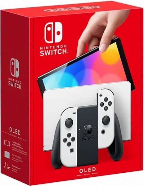 Игровая приставка Nintendo Switch OLED NEON White
