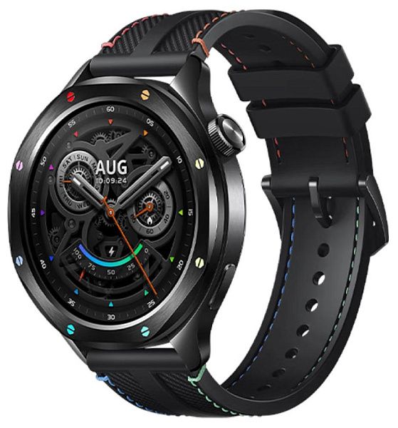 Умные смарт-часы Xiaomi Watch S4, 47mm, NFC, Black Rainbow
