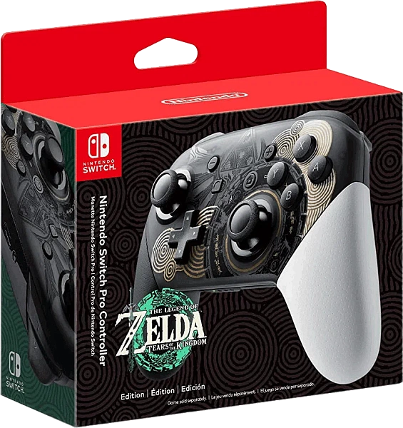 Геймпад Nintendo Switch Pro Controller Zelda: Tears of the Kingdom Edition Black/White