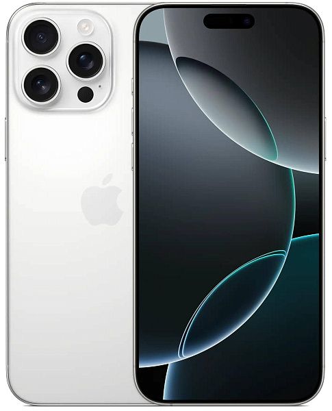 Смартфон Apple iPhone 16 Pro Max 256 GB, Dual: nano SIM + eSIM, White Titanium